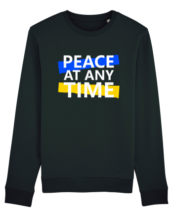 Peace At Any Time Stop War Black