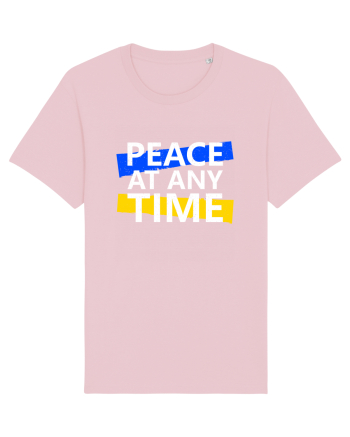 Peace At Any Time Stop War Cotton Pink