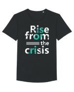 Rise From The Crisis Tricou mânecă scurtă guler larg Bărbat Skater