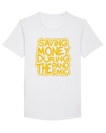 Saving Money During The Pandemic Tricou mânecă scurtă guler larg Bărbat Skater
