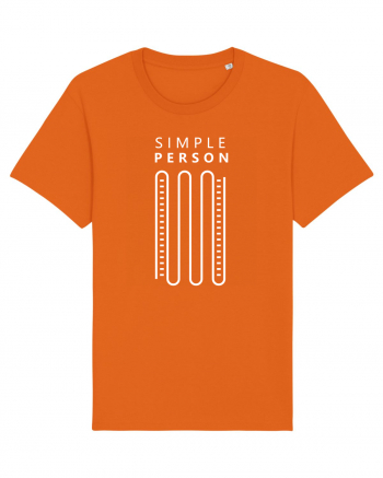 Simple Person Bright Orange