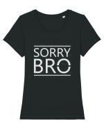 Sorry Bro Tricou mânecă scurtă guler larg fitted Damă Expresser