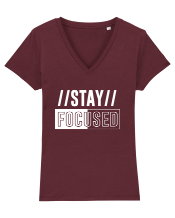Stay Focused Burgundy