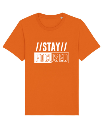 Stay Focused Bright Orange