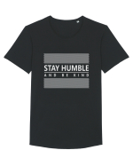 Stay Humble And Be Kind Tricou mânecă scurtă guler larg Bărbat Skater