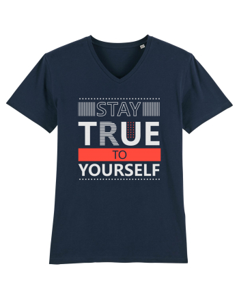 Stay True To Yourself French Navy