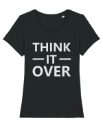Think It Over Tricou mânecă scurtă guler larg fitted Damă Expresser