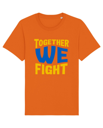 Together We Fight Stop War Bright Orange