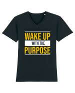 Wake Up With A Purpose Tricou mânecă scurtă guler V Bărbat Presenter