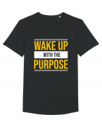 Wake Up With A Purpose Tricou mânecă scurtă guler larg Bărbat Skater