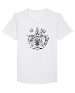 Occult Tetragrammaton Sigil Tricou mânecă scurtă guler larg Bărbat Skater