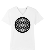 Flower of Life Tricou mânecă scurtă guler V Bărbat Presenter