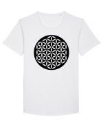 Flower of Life Tricou mânecă scurtă guler larg Bărbat Skater