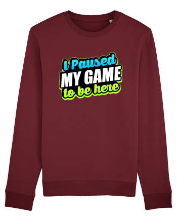 I paused my game to be here Burgundy