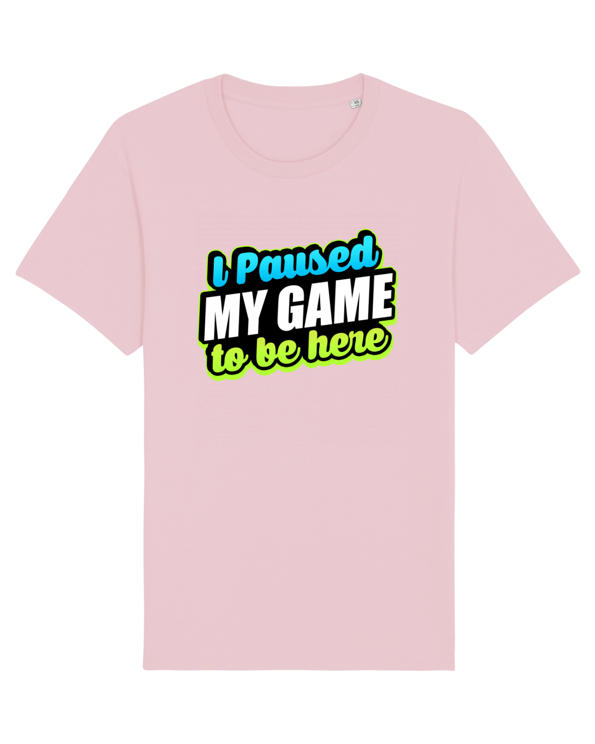 Tricou mânecă scurtă Unisex Rocker Cotton Pink