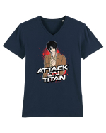 Attack on Titan Tricou mânecă scurtă guler V Bărbat Presenter