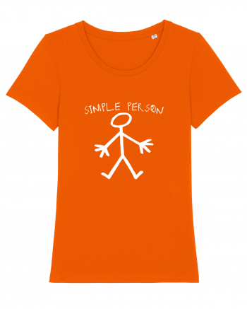 Simple Person Bright Orange