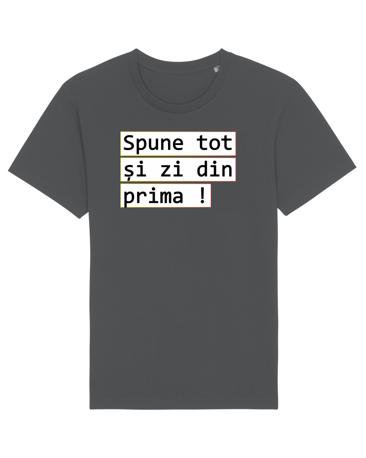 Tricou mânecă scurtă Unisex Rocker Anthracite