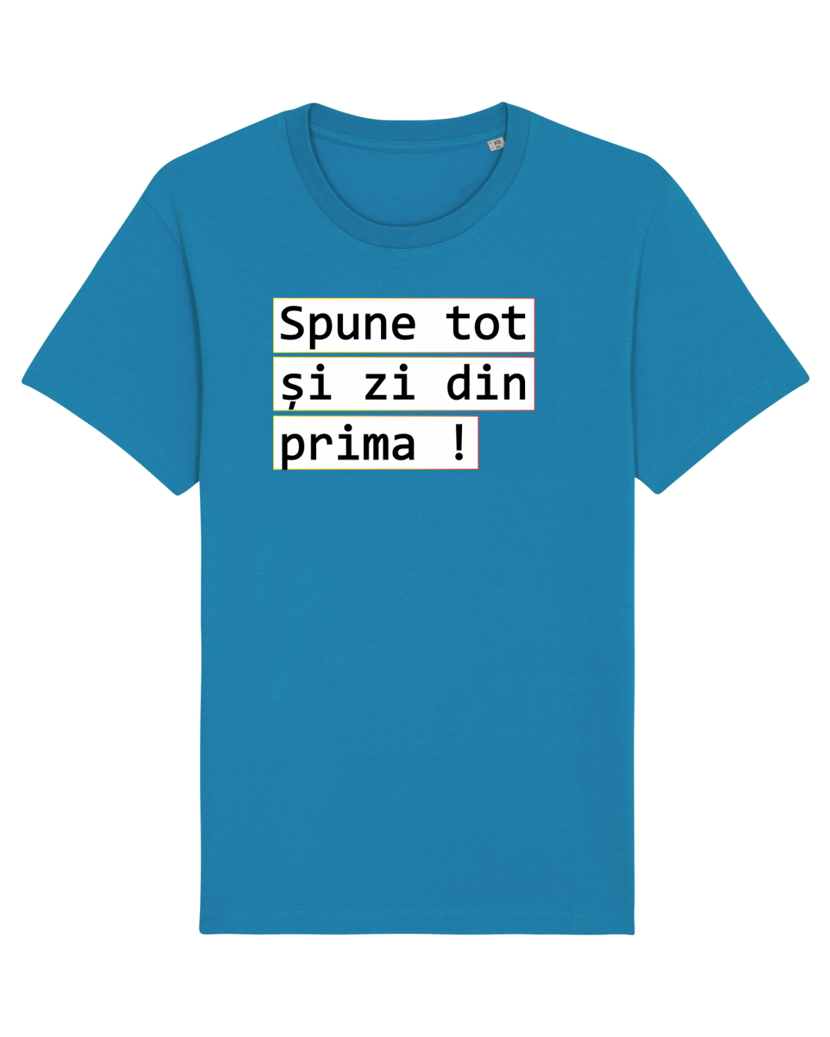 Tricou mânecă scurtă Unisex Rocker Azur