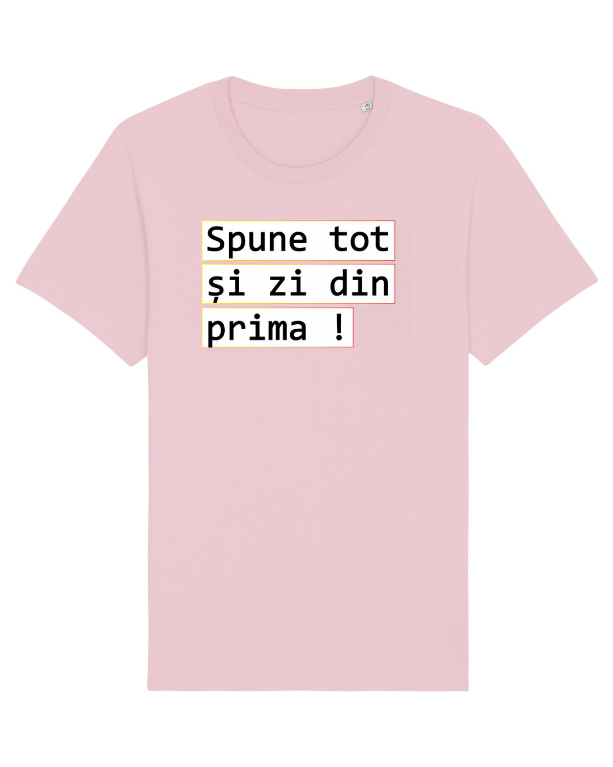 Tricou mânecă scurtă Unisex Rocker Cotton Pink