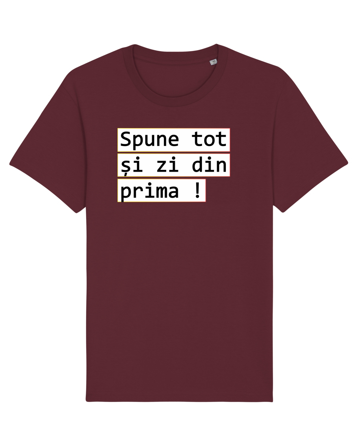 Tricou mânecă scurtă Unisex Rocker Burgundy