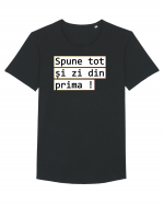 Spune tot și zi din prima! Tricou mânecă scurtă guler larg Bărbat Skater