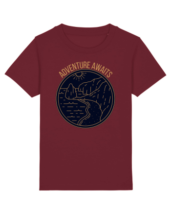 Adventure Awaits  Burgundy
