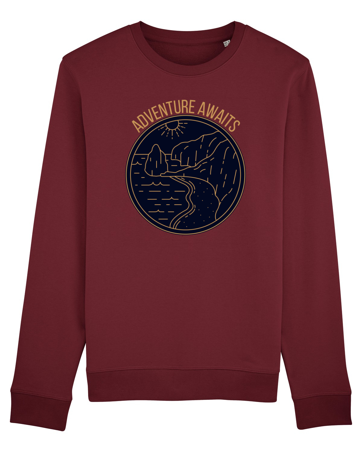 Bluză mânecă lungă Unisex Rise Burgundy