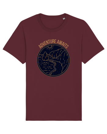 Adventure Awaits  Burgundy