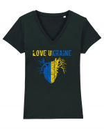 Love Ukraine Tricou mânecă scurtă guler V Damă Evoker