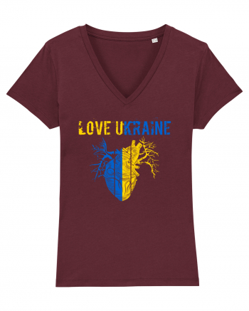 Love Ukraine Burgundy