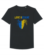 Love Ukraine Tricou mânecă scurtă guler larg Bărbat Skater