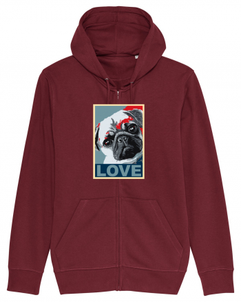 Love Dogs Burgundy