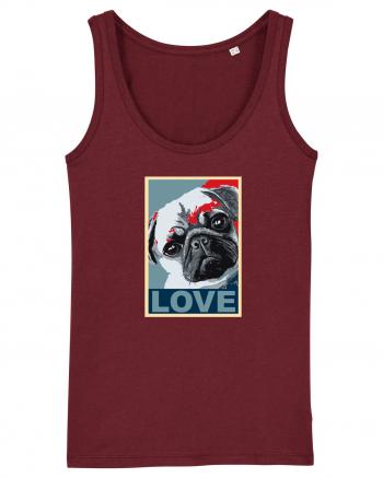 Love Dogs Burgundy