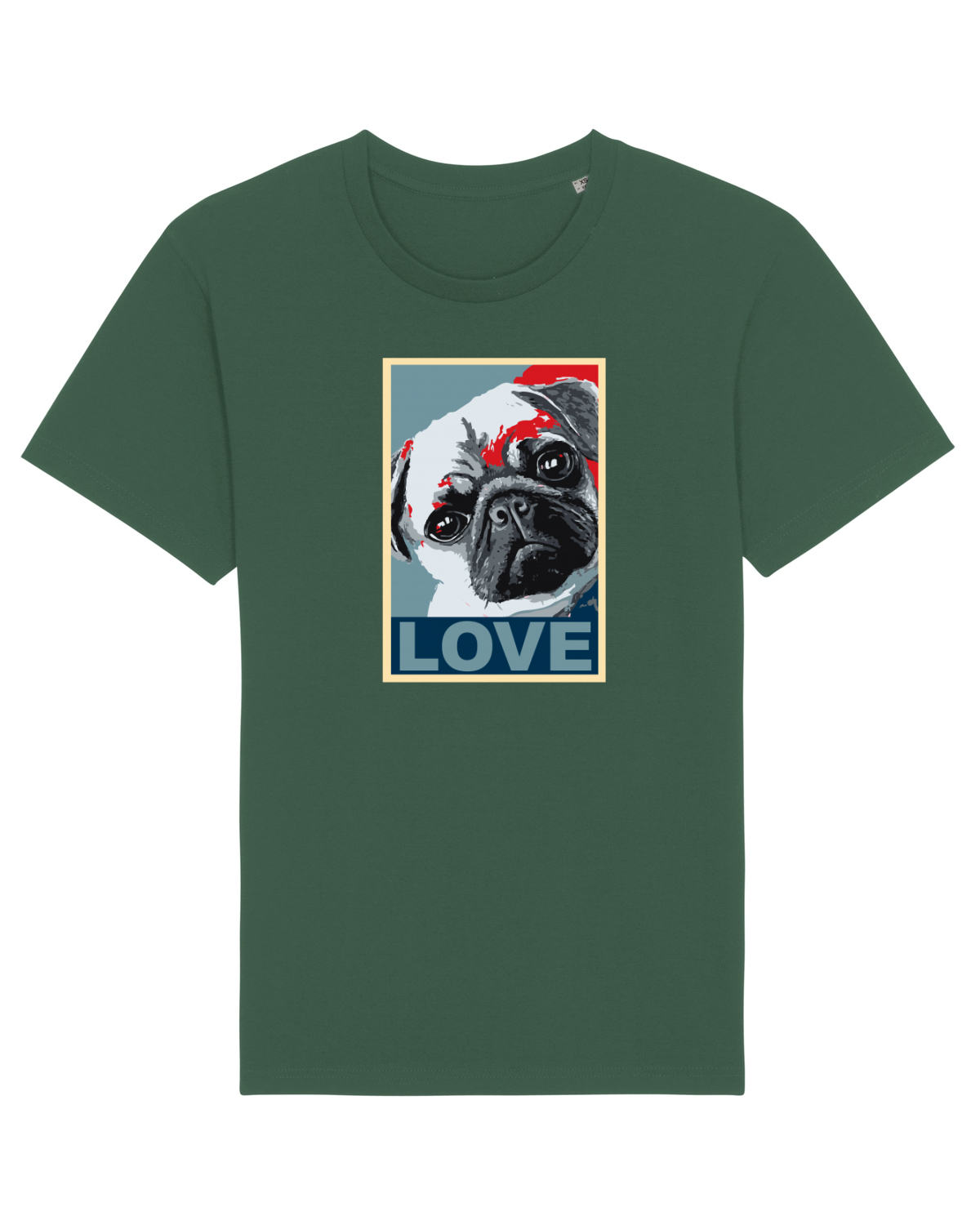Tricou mânecă scurtă Unisex Rocker Bottle Green