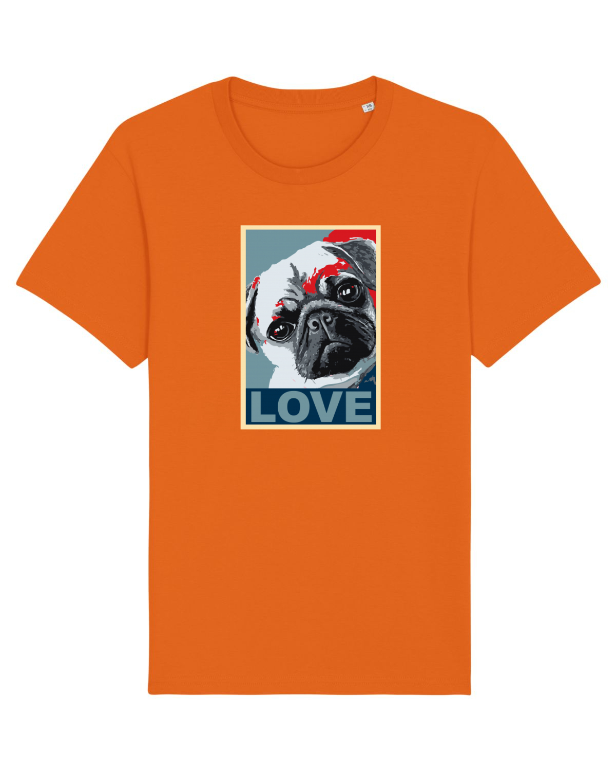 Tricou mânecă scurtă Unisex Rocker Bright Orange