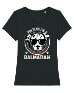 Pretend I'm A Dalmatian Tricou mânecă scurtă guler larg fitted Damă Expresser