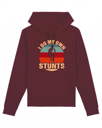 I Do My Own Stunts Burgundy