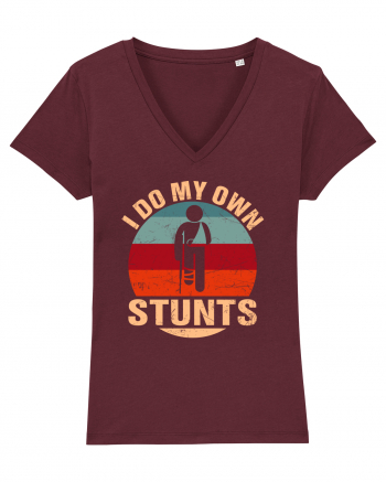 I Do My Own Stunts Burgundy