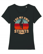 I Do My Own Stunts Tricou mânecă scurtă guler larg fitted Damă Expresser