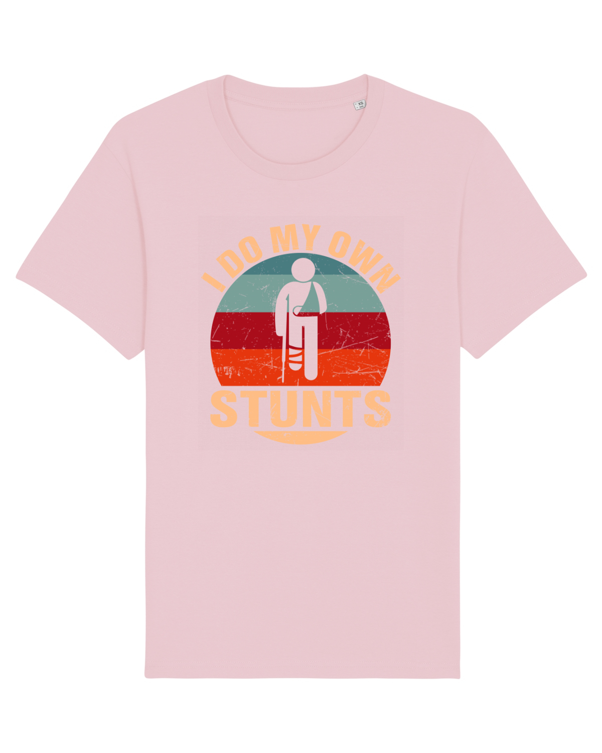 Tricou mânecă scurtă Unisex Rocker Cotton Pink