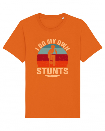 I Do My Own Stunts Bright Orange