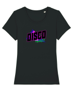 Disco Panic Tricou mânecă scurtă guler larg fitted Damă Expresser