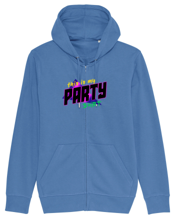 This is my party shirt. Bright Blue