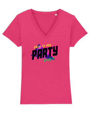 This is my party shirt. Raspberry