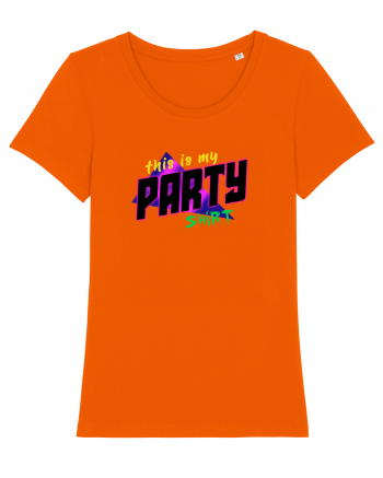 This is my party shirt. Bright Orange
