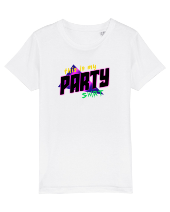 This is my party shirt. White
