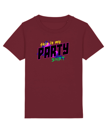 This is my party shirt. Burgundy