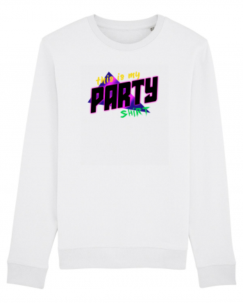 This is my party shirt. White