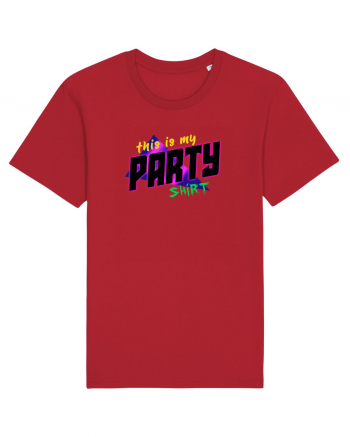 This is my party shirt. Red
